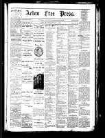 Acton Free Press (Acton, ON), October 11, 1883