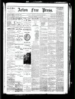 Acton Free Press (Acton, ON), October 18, 1883