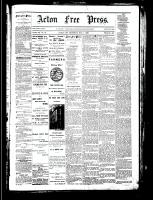 Acton Free Press (Acton, ON), November 1, 1883