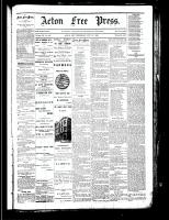 Acton Free Press (Acton, ON), November 15, 1883