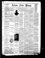 Acton Free Press (Acton, ON), January 10, 1884