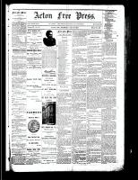 Acton Free Press (Acton, ON), January 24, 1884