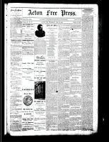 Acton Free Press (Acton, ON), January 31, 1884