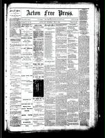 Acton Free Press (Acton, ON), February 21, 1884