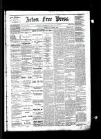 Acton Free Press (Acton, ON), August 21, 1884