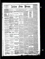 Acton Free Press (Acton, ON), August 28, 1884