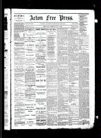 Acton Free Press (Acton, ON), October 2, 1884