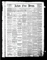 Acton Free Press (Acton, ON), October 9, 1884