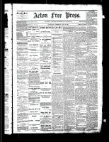 Acton Free Press (Acton, ON), October 16, 1884