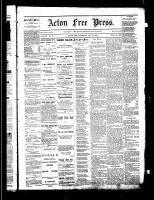 Acton Free Press (Acton, ON), October 23, 1884