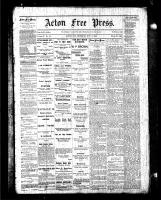 Acton Free Press (Acton, ON), November 6, 1884