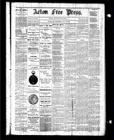 Acton Free Press (Acton, ON), January 22, 1885
