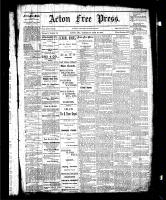 Acton Free Press (Acton, ON), March 26, 1885