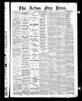 Acton Free Press (Acton, ON), July 2, 1885