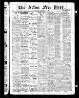 Acton Free Press (Acton, ON), July 16, 1885