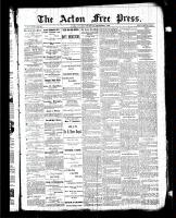 Acton Free Press (Acton, ON), December 3, 1885