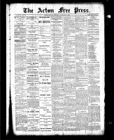 Acton Free Press (Acton, ON), January 14, 1886