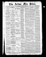 Acton Free Press (Acton, ON), January 28, 1886