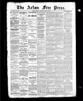 Acton Free Press (Acton, ON), March 18, 1886