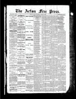 Acton Free Press (Acton, ON), August 5, 1886