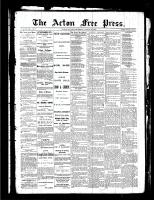 Acton Free Press (Acton, ON), August 12, 1886