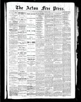 Acton Free Press (Acton, ON), October 28, 1886