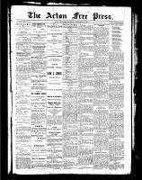 Acton Free Press (Acton, ON), November 25, 1886