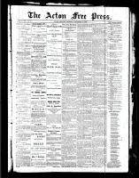 Acton Free Press (Acton, ON), December 30, 1886