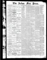 Acton Free Press (Acton, ON), August 4, 1887