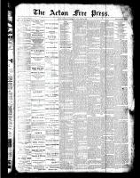 Acton Free Press (Acton, ON), January 12, 1888