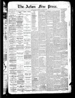 Acton Free Press (Acton, ON), January 3, 1889