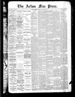 Acton Free Press (Acton, ON), January 10, 1889