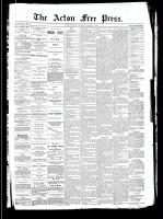 Acton Free Press (Acton, ON), August 1, 1889