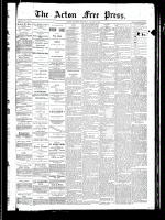 Acton Free Press (Acton, ON), August 8, 1889