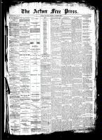 Acton Free Press (Acton, ON), August 7, 1890