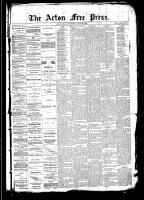 Acton Free Press (Acton, ON), August 21, 1890