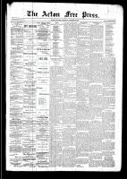 Acton Free Press (Acton, ON), October 30, 1890