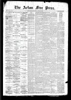 Acton Free Press (Acton, ON), January 8, 1891