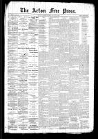 Acton Free Press (Acton, ON), January 15, 1891
