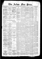 Acton Free Press (Acton, ON), January 22, 1891