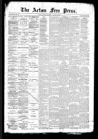 Acton Free Press (Acton, ON), January 29, 1891