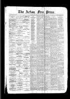 Acton Free Press (Acton, ON), January 12, 1893