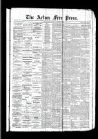 Acton Free Press (Acton, ON), January 26, 1893