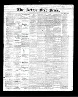 Acton Free Press (Acton, ON), July 20, 1893