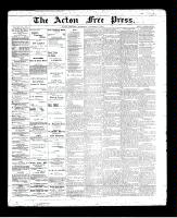 Acton Free Press (Acton, ON), November 7, 1895