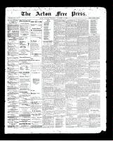 Acton Free Press (Acton, ON), November 19, 1896