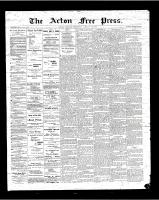 Acton Free Press (Acton, ON), January 18, 1900