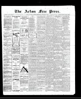 Acton Free Press (Acton, ON), November 3, 1910