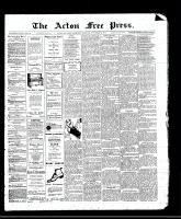 Acton Free Press (Acton, ON), November 9, 1911