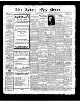 Acton Free Press (Acton, ON), January 18, 1923